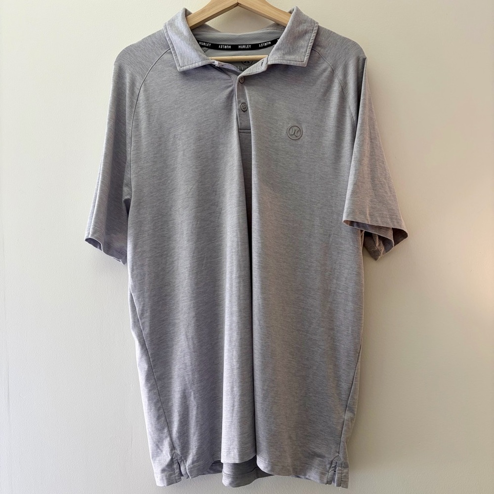 Hurley Men’s Gray Performance Polo Shirt